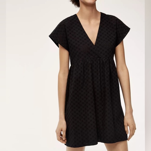 Aritzia Wilfred Black ‘Misha’ Babydoll Dress - Picture 1 of 5